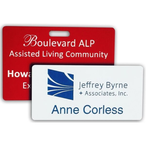 1.5" x 3" Name Badge - Plastic Engraved