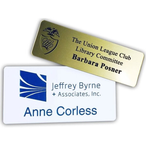 1.5" x 3" Name Badge - Plastic Engraved