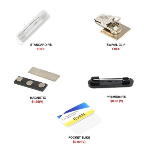 1.5" x 3" Name Badge - Plastic Engraved