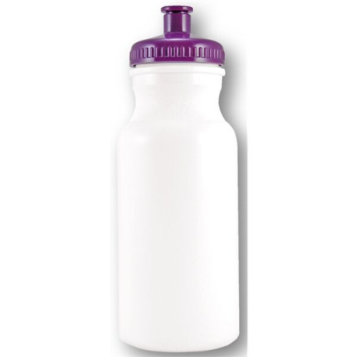 USA made plastic bike water bottle push spout 20 oz