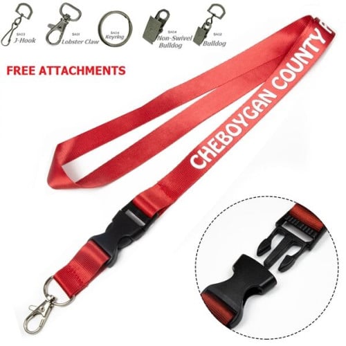 Detachable Nylon Lanyards w/ Imprint Quick Release