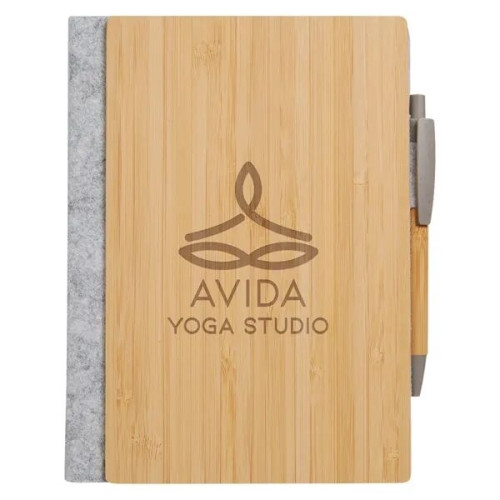 econscious. Grove Refillable Bamboo Notebook & Pen.