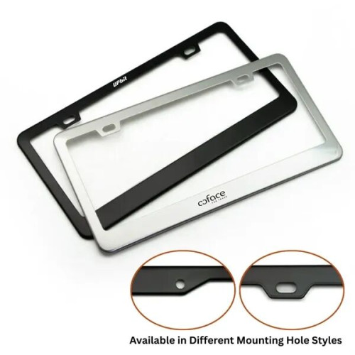 Stainless Steel License Plate Frame - Custom Shape Available