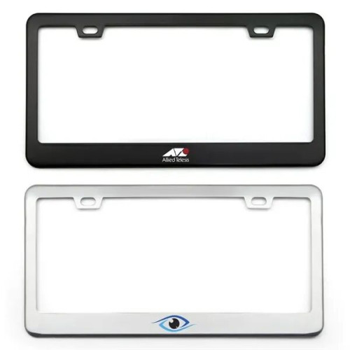 Stainless Steel License Plate Frame - Custom Shape Available