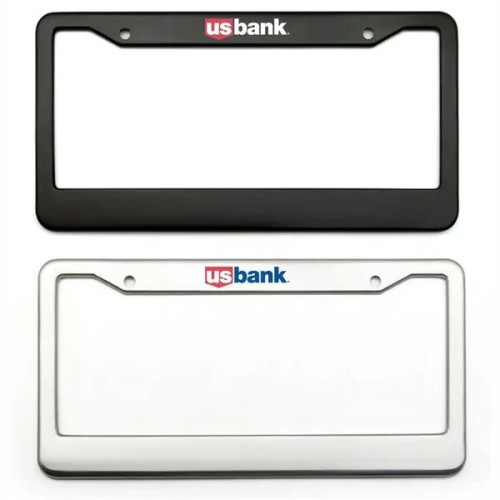 Stainless Steel License Plate Frame - Custom Shape Available