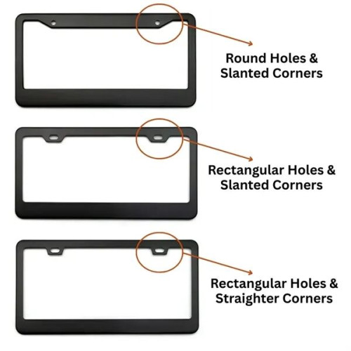 Stainless Steel License Plate Frame - Custom Shape Available