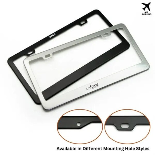 Stainless Steel License Plate Frame - Custom Shape Available