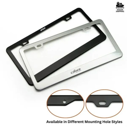 Stainless Steel License Plate Frame - Custom Shape Available