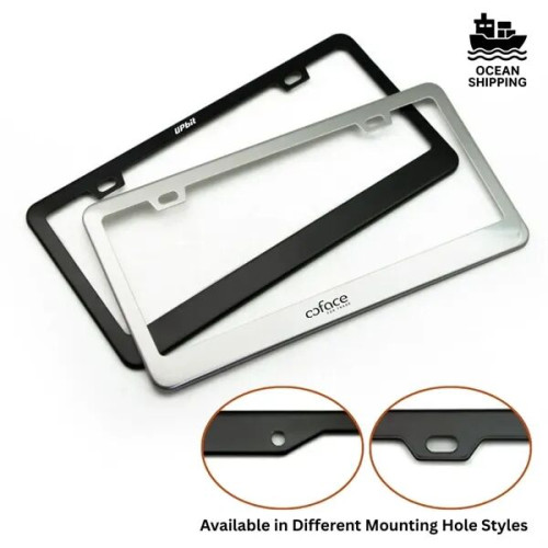 Stainless Steel License Plate Frame - Custom Shape Available