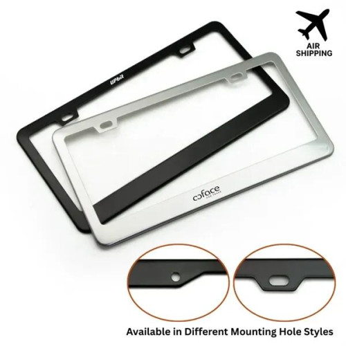 Stainless Steel License Plate Frame - Custom Shape Available