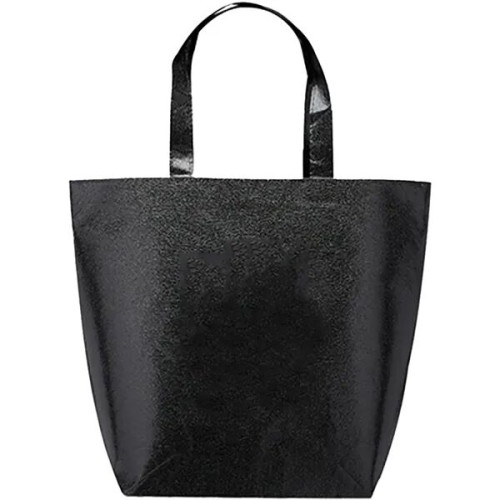 Luxurious Metallic Non-Woven Shopping Tote Bag (15.5"x13.5")