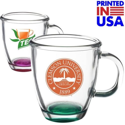 11.75 oz. Tapered Glass Coffee Mugs w/ Custom Imprint