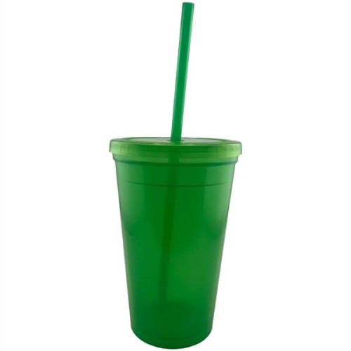 USA Made 16 oz Travel Mugs Tumbler with Lid and Straw