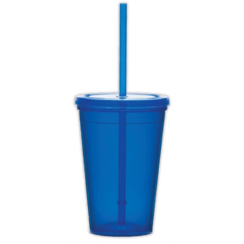 USA Made 16 oz Travel Mugs Tumbler with Lid and Straw