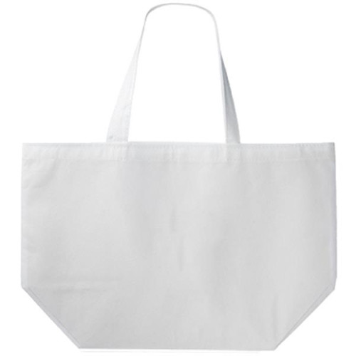 Non-woven promotional budget Tote Bag W/ Gusset (20"x13"x8")