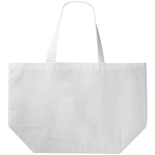 Non-woven promotional budget Tote Bag W/ Gusset (20"x13"x8")