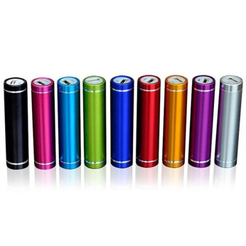 2200mAh Round Cylindrical Shaped Portable Charger
