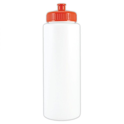 Bike Bottle USA made 32 oz plastic water-bottle with straw