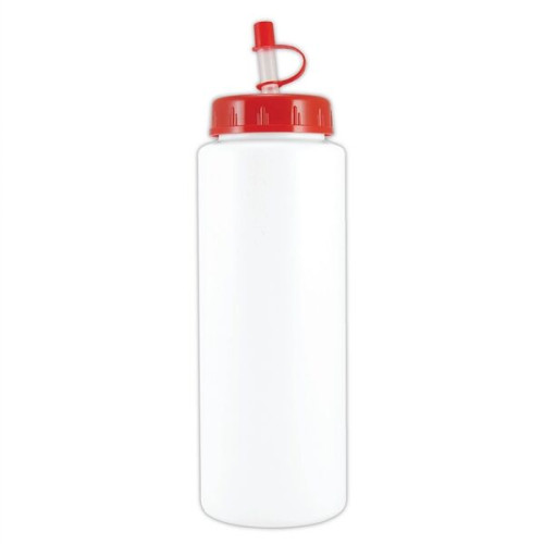 Bike Bottle USA made 32 oz plastic water-bottle with straw