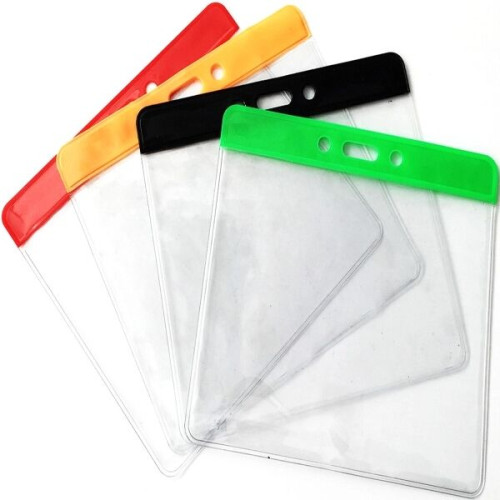 4x3" Color Coded Badge Holder Horizontal
