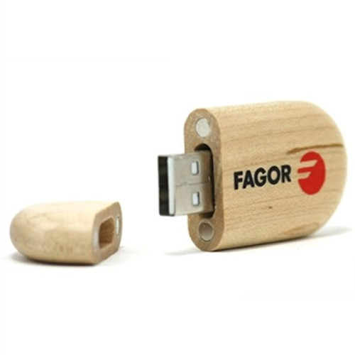 Kenai Wood USB Flash Drive w/ Key Ring