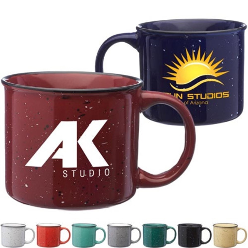 13 Oz. Speckled Campfire Ceramic Two Tone Coffee Mug