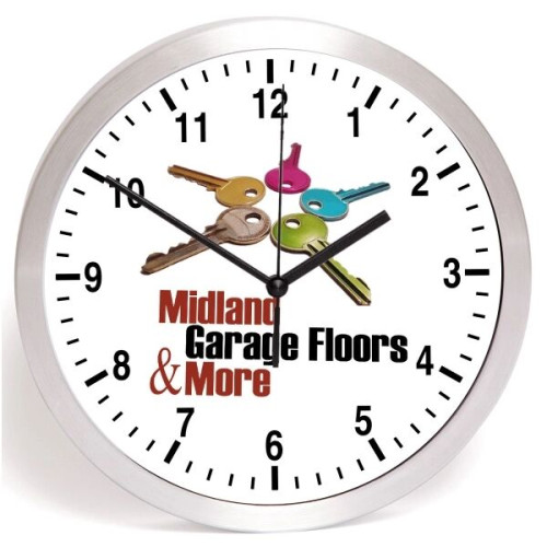 10"  Brushed Metal Wall Clock