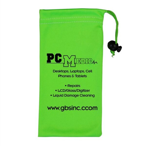 Clean-n-Carry Microfiber Drawstring Pouch For Cell Phones