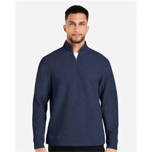 North End Men's Spirit Textured Quarter-Zip Pullover