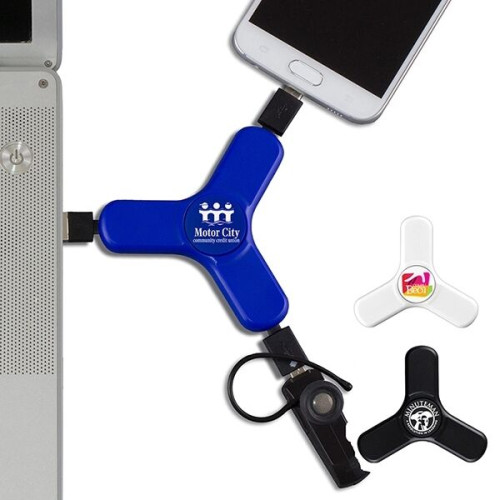 5-in-1 Cell Phone Charging Cable Spinner