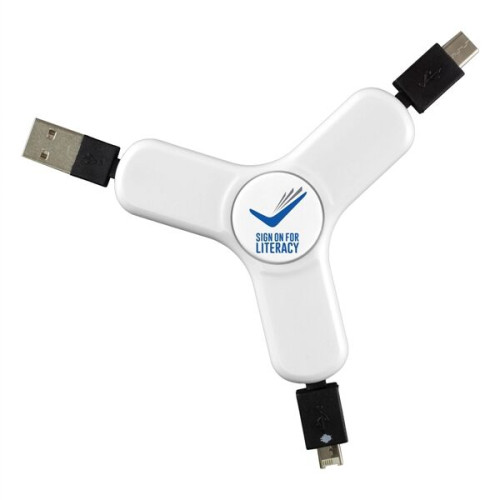 5-in-1 Cell Phone Charging Cable Spinner