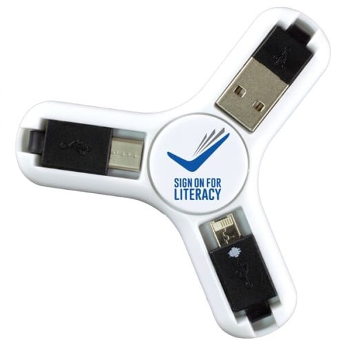 5-in-1 Cell Phone Charging Cable Spinner