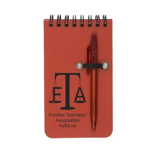 MONTEREY Pocket Sized Spiral Jotter Notepad Notebook w/ Pen
