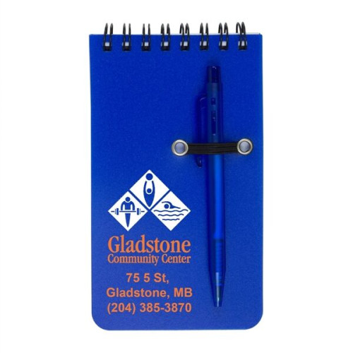 MONTEREY Pocket Sized Spiral Jotter Notepad Notebook w/ Pen