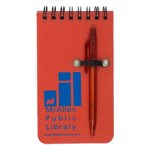 MONTEREY Pocket Sized Spiral Jotter Notepad Notebook w/ Pen
