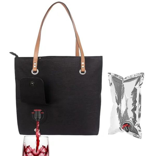 Beach Wine Leakproof Cooler Tote Bag