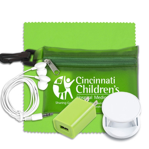 Mobile Tech Auto and Home Accessory Kit in Carabiner Pouch