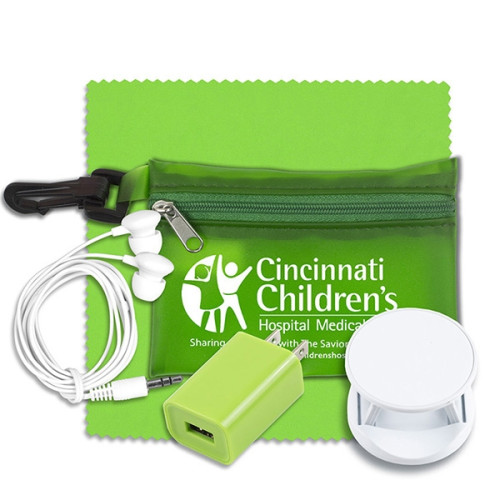 Mobile Tech Auto and Home Accessory Kit in Carabiner Pouch