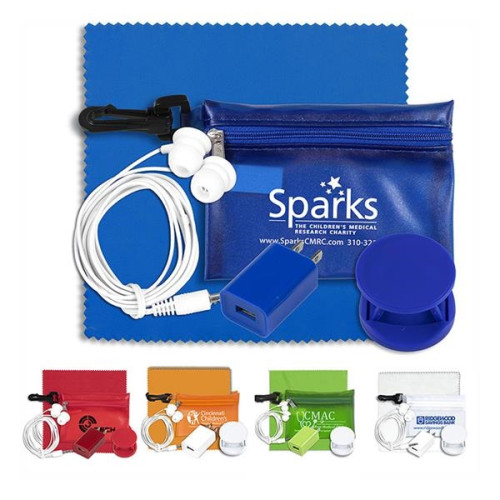 Mobile Tech Auto and Home Accessory Kit in Carabiner Pouch