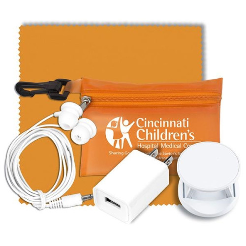 Mobile Tech Auto and Home Accessory Kit in Carabiner Pouch