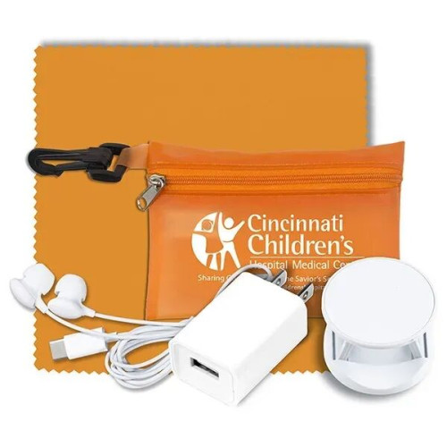 Mobile Tech Auto and Home Accessory Kit in Carabiner Pouch