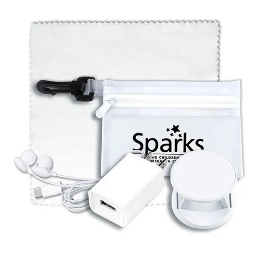 Mobile Tech Auto and Home Accessory Kit in Carabiner Pouch