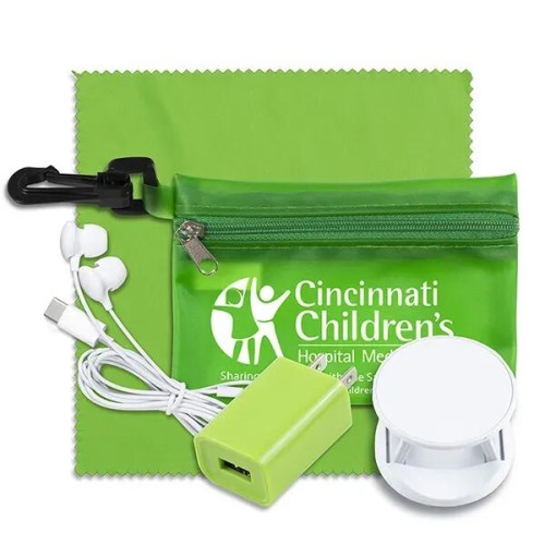 Mobile Tech Auto and Home Accessory Kit in Carabiner Pouch