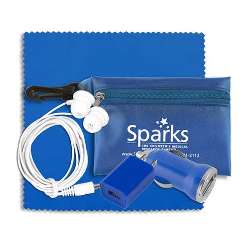 Mobile Tech Auto and Home Accessory Kit in Carabiner Pouch