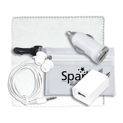Mobile Tech Auto and Home Accessory Kit in Carabiner Pouch