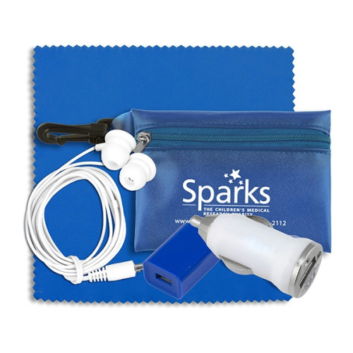 Mobile Tech Auto and Home Accessory Kit in Carabiner Pouch