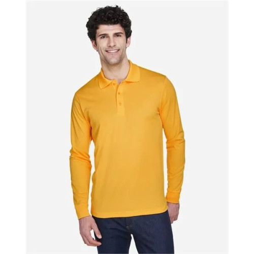CORE365 Men's Pinnacle Performance Long Sleeve Pique Polo