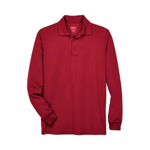 CORE365 Men's Pinnacle Performance Long Sleeve Pique Polo