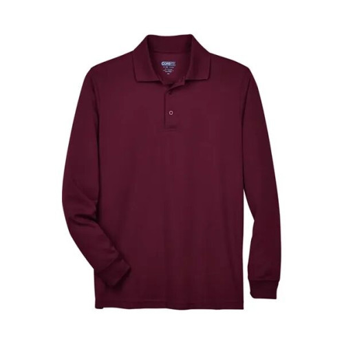 CORE365 Men's Pinnacle Performance Long Sleeve Pique Polo
