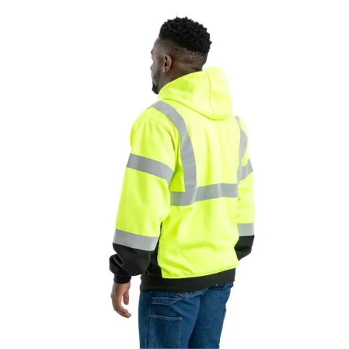 Berne Apparel Men's Hi-Vis Class 3 Color Block Full-Zip H...